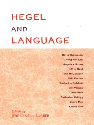 cover image of Hegel and Language